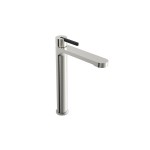 Bronx Extended Basin Mixer Brushed Nickel & Matte Black